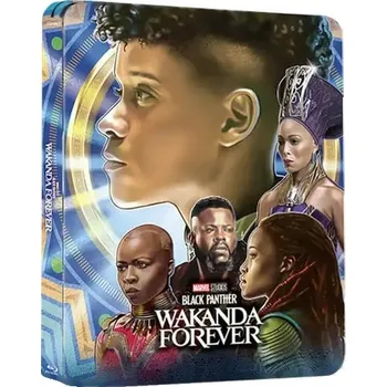 Blu-ray film Black Panther: Wakanda nechť žije - 4K UHD BD + BD Steelbook (Wakanda) bez CZ