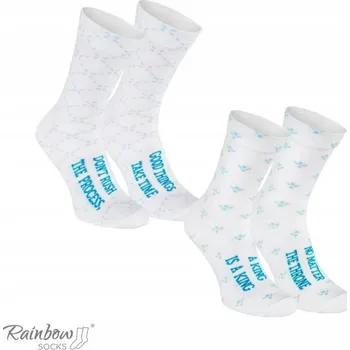 Pánské ponožky Ponožky Rainbow Socks Toaletní Papír 2 Páry Vtipné Bavlněné 47-50