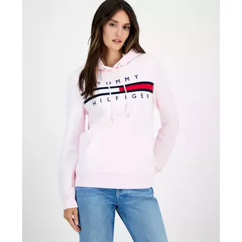 Dámská mikina Tommy Hilfiger dámská mikina Embroided Logo růžová S