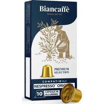 Kapsle do NESPRESSO Biancaffe italské kávové kapsle do kávovaru 10 ks