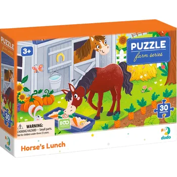 Puzzle DODO Puzzle Farma: Koníci 30 dílků