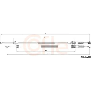 Převodovka Tažné lanko, ruční převodovka COFLE 2CB.DA003