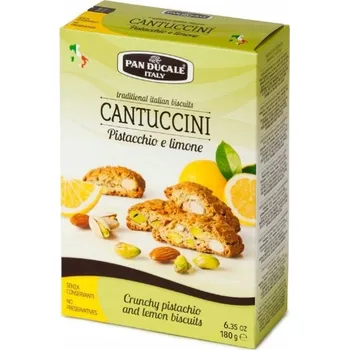 Křehké sušenky Pistáciovo-citrónové Pan Ducale 180g