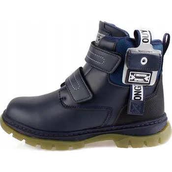 Dámské kozačky Linshi dětské kozačky eko kůže modré, velikost 32