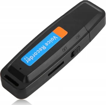 IP kamera MINI ŠPIÓNSKÝ DIKTAFON ODPOSLECH V USB DISKU S DETEKCÍ HLASU
