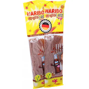 Bonbon Haribo Spaghetti Želé Bonbony želé bonbony s příchutí kyselé coly 200 g Haribo 200 g