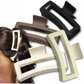 Sponky do vlasů skřipce lehké matné sada 4 kusy velké klasické sponky