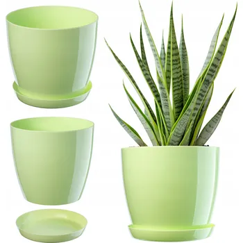 Květináč Plast Květináč Kadax zelený 16 cm x 20 x 18 cm