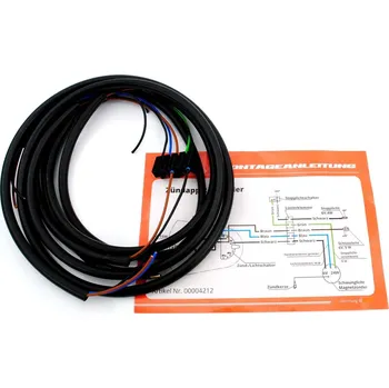 Elektroinstalace pro motocykl Kabelový svazek Goebel černý s elektrickým schématem pro Zündapp, R 50 MG00004212