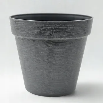 Květináč Šedý plast Květináč Admit 12 cm x 12 x 11 cm