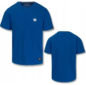 Tričko pánské TSHIRT s krátkým rukávem PIT BULL SMALL LOGO modré S