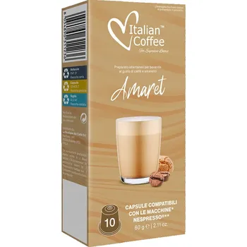 Kapsle do Nespresso Italian Coffee AMARETTO 10 ks