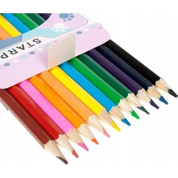 Pastelka ŠKOLNÍ pastelky pro děti 12 BAREV STARPAK sada pastelek barev.