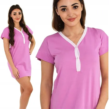 Dámská noční košile Noční košile na kojení se zapínáním na druky S