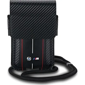Pouzdro na mobilní telefon BMW Carbon Red Stripes Wallet Bag - Pouzdro/Kabelka na telefon (černá)