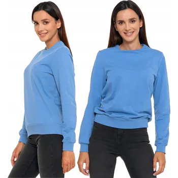 Dámská mikina Dámská bavlněná Mikina Bez Kapuce svetr, modrá MORAJ 3XL