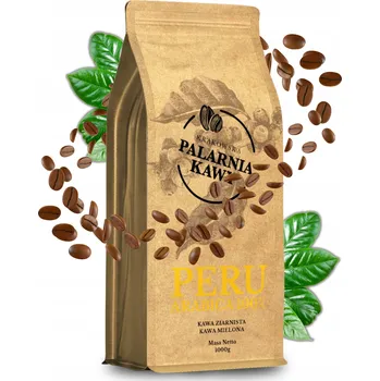 Káva Káva zrna Arabica Krakowska Pražírna Kawy peru1000 1000 g