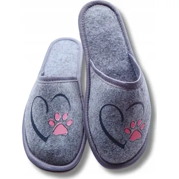 Dámské pantofle Filcové Pantofle - ŁAPCIA - Sandále velikosti 36 až 42 - Dámské domácí SANDÁLE