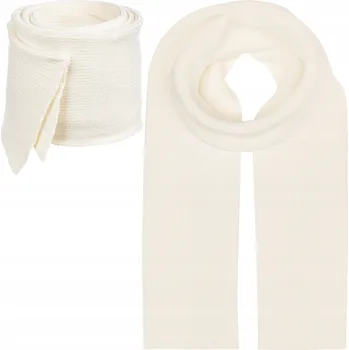 Šála ŠÁLA ŠÁTEK Dámská Zimní Podzimní ECRU BÉŽOVÁ BÉŽOVÝ 180x30 cm