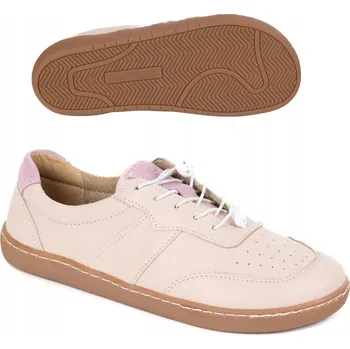 Dámské tenisky DÁMSKÉ BAREFOOT BOTY KOŽENÉ MINIMALISTICKÉ ŠIROKÉ ARIA růžové 39