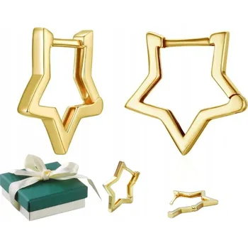 Náušnice Stříbro náušnice s hvězdami 925