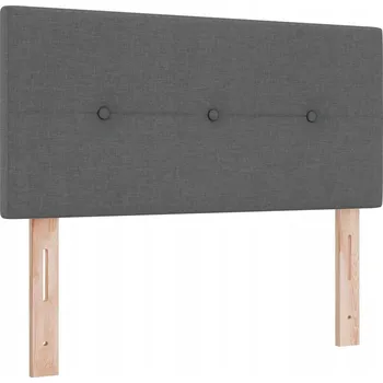 Čelo s knoflíky Tmavě šedé 100 cm Látka