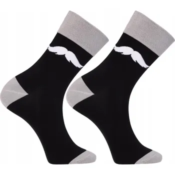 Pánské ponožky PÁNSKÉ PONOŽKY PONOŽKY VEL 40-45 MORAJ ČERNÉ S KNÍREM