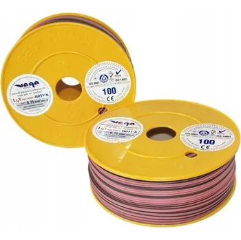 elektrický kabel Kabel LGY/H05V-K 0,75 mm2 100 m Růžovo-Černý
