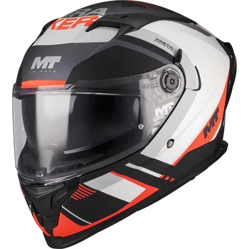 Helma na motorku MT Helmets Integrální helma na motorku MT Braker SV Inception B5 matná černo-šedo-červená