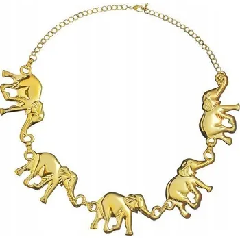 Náhrdelník Náhrdelník SLONI zlatá zvířata FARAON egyptský