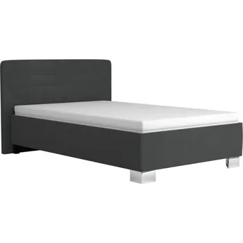 Postel CINDY čalouněná postel 120 cm, rošt + matrace, tmavě šedá