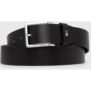 Módní doplněk Kožený pásek Tommy Hilfiger AM0AM11461 černá 99X, vel. 90