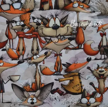 Teplákovina, Kreslení lišáci (E) (Luxusní vzory z Turecka)