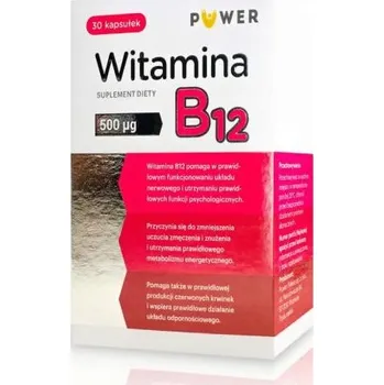 Vitamín B12 500 µg, 30 kapslí . Puwer .