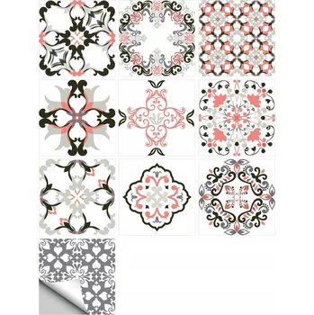 Úložný box SAMOLEPICÍ PANEL PATCHWORK PVC DLAŽDICE SADA 10 KUSŮ 20x20cm