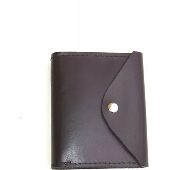 MALÁ KOŽENÁ PENĚŽENKA POUZDRO NA KARTY, MINCOVNÍK, ČERNÁ 1