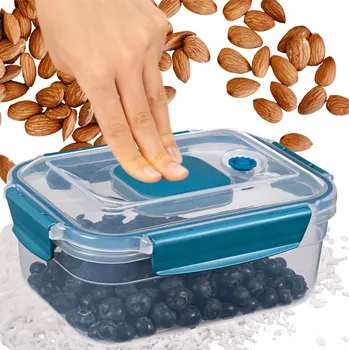 Dóza na potraviny Obdélníková vakuová dóza na potraviny CRALEX Doina 1250 ml