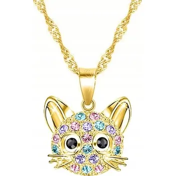 Náhrdelník NÁHRDELNÍK SE ZLATÝM PŘÍVĚSKEM KOČKY MENNICA BYDGOSKA