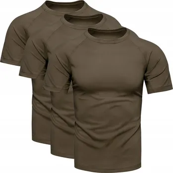 Pánské tričko 3-pack pánské černé tričko tričko sportovní i pro běžné nošení, trojbalení XXL