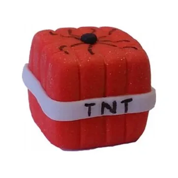 Jedlá dekorace na dort Cukrová kostka TNT na dort jako z Minecraftu