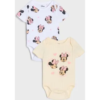 Kojenecký body Sinsay - Sada 2 body Minnie Mouse - krémová - ZF658-01X - ZF658-01X-80