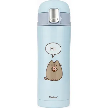 Termohrnek MPM 0,35 l modrý Termoska Pusheen