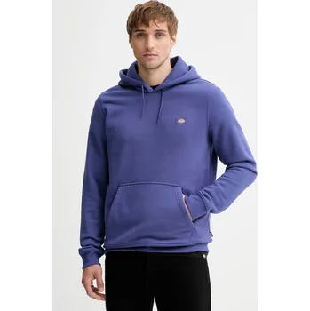 Pánská mikina Mikina Dickies pánská, fialová barva, s kapucí, hladká, DK0A4XCD 54X, vel. L