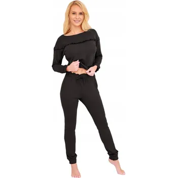 Dámské pyžamo Kalimo dámské pyžamo viskóza černé barvy velikost XL