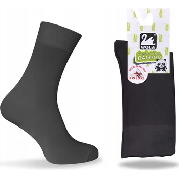 Wola Ponožky Comfort Man Bamboo modré, velikost 45-47