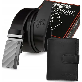 Peněženka Pánská sada: peněženka a kožený opasek Beltimore