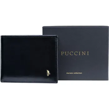 Peněženka Pánská kožená peněženka PUCCINI MU-1694 černá