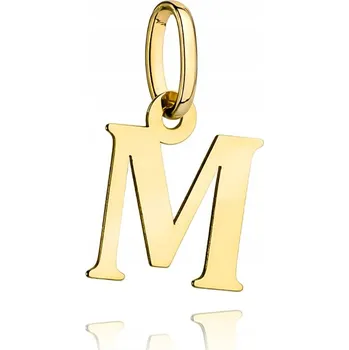 Přívěsek ZLATÝ PŘÍVĚSEK Přívěsek PÍSMENKO M pr. 585 14k
