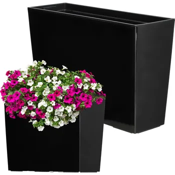 Květináč Černý plast Květináč Kadax 56 cm x 19 x 36 cm
