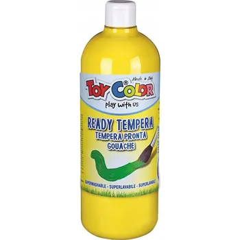 Vodová barva PLAKÁTOVÉ BARVY TEMPERY v lahvi 1000 ml ŽLUTÁ tmavá HOBART barvy TEMPERY